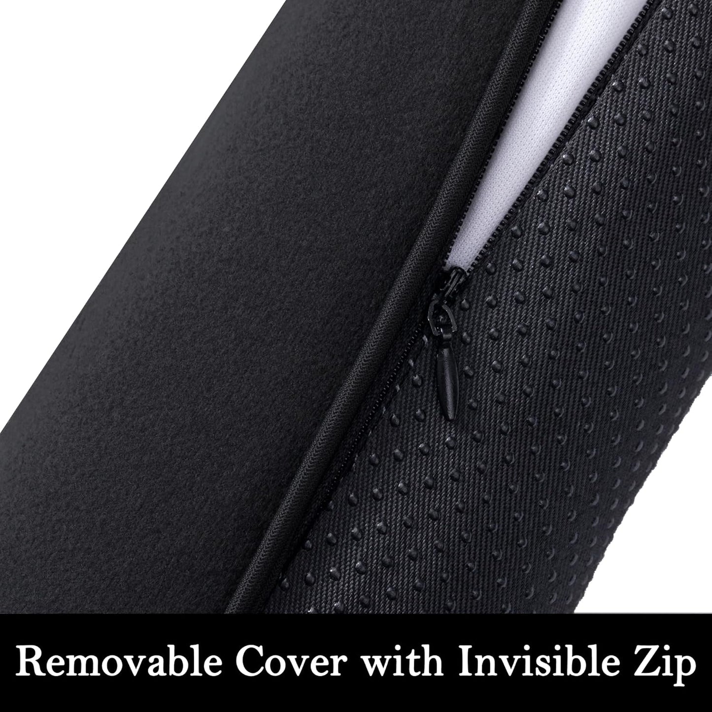 Sunolga 34" Door Draft Stopper Blocks Hot and Cold Air with Removable Washable Cover for Gaps Up to 3", All-Season Seal for Noise, Door Sweep for Bottom of Door and Window, Home Essentials, Black