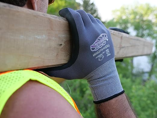 Global Glove 500NFT Tsunami Grip Nitrile Coated Work Gloves, Lightweight Seamless General-Purpose Heavy Duty Gloves, Puncture Resistant, Secure Grip, Comfortable Fit, 12 Pairs, X-Small