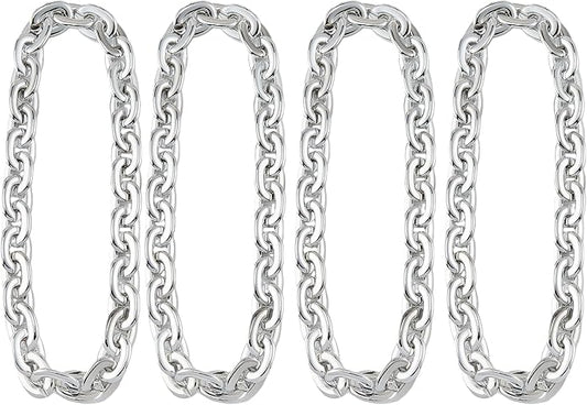 Passed colorfast test,Large Plastic Chain Necklace, 2 Pack / 4 Pack Optional,Hip-hop Rapper Big Chunky Fake Necklace , Super long Detachable, Non-fading Party Clothing Plastic Jewelry Necklace Decoration, Women and Men.