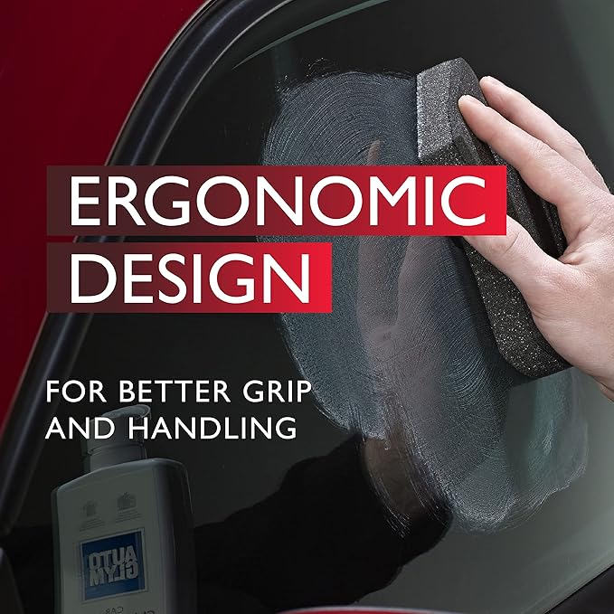 Autoglym Perfect Polish Applicator - Specially Designed Car Polish Applicator Pads with Point and Straight Edges for Precise Application, Pack of 2