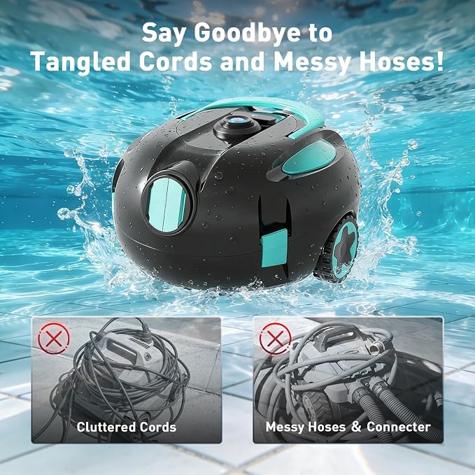 Robotic Pool Cleaner, Automatic Pool Vacuum Robot (WheelDrive) | Pool Cleaning