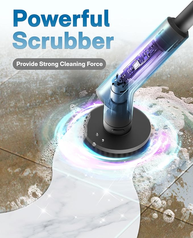 HOTO AutoCare Air Duster & Vacuum with Electric Spin Scrubber