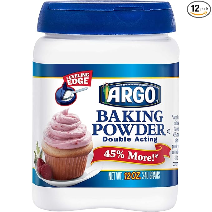 Argo Baking Powder, 12-Ounce Boxes (Pack of 12)
