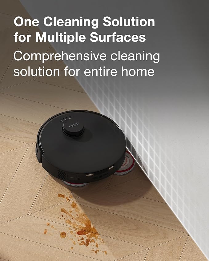 Yeedi Cleaning Solution (1L)*2 Compatible with S20/S16/S14/M16/M14/M12//C14/C12 Series Robotic Vacuum Cleaner, Included Cleaning Solution (1L) (2pcs)