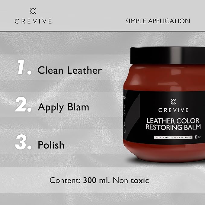 Leather Cleaner 8.45 oz & Leather Recoloring Balm London Tan 10 oz - Leather Color Restorer - Leather Restorer for Couches - Leather Balm London Tan