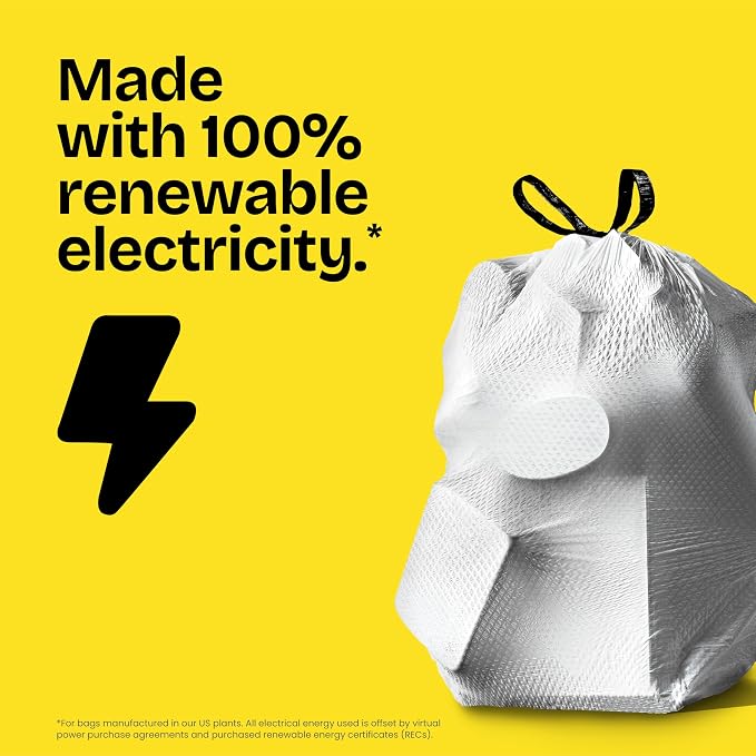 Glad ForceFlex Tall Kitchen Drawstring Trash Bags, 13 Gal, Fragrance Free, 140 Ct (Package May Vary)