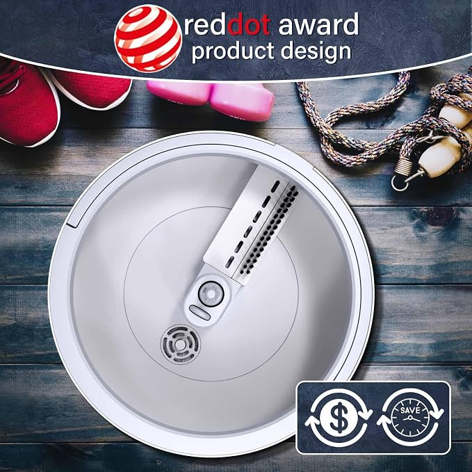 VENETIO Innowellclean Water Filtration Spin Mop and Bucket Set for Floor Cleaning - Self-Wringing, Wet/Dry, Reusable & Washable Microfiber Mop System for Hardwood, Laminate (5 Pads & Triangle Head)
