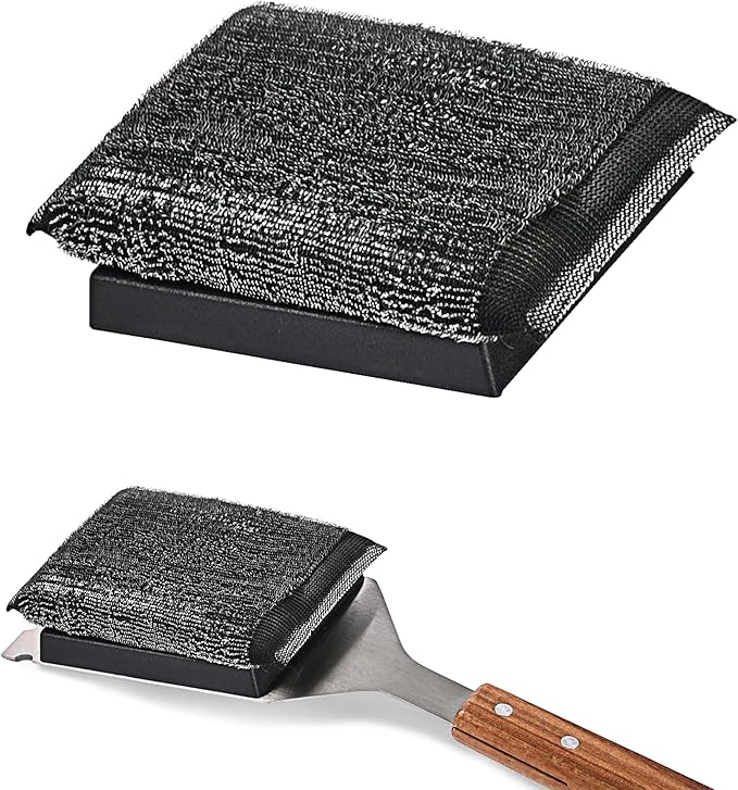 Bristle-Free Brush & Scraper Replacement Head – Joona Refill for BBQ Cleaning – Safe No-Scratch Grill Cleanser – Heavy-Duty Barbecue Tool – Pack of 1