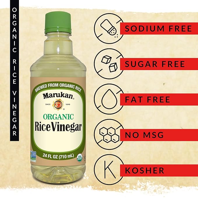 Marukan Organic Unseasoned Rice Vinegar, 1 Gallon (Pack of 1)