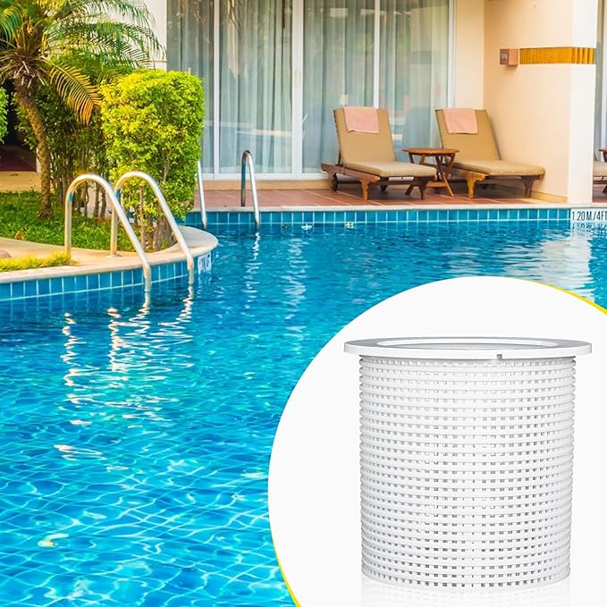 R38013A Pool Skimmer Basket for Inground Pool, Heavy Duty Pool Basket Skimmer Pool Filter Basket Compatible with Pen-Tair for V38-135 V38-135 V38-136