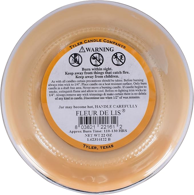 Tyler Fleur de Lis Scented Candle, 22 oz