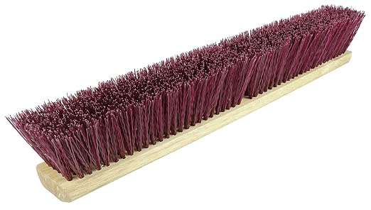 Weiler 42149 36" Garage Brush, Maroon Polypropylene Fill, Includes Brace