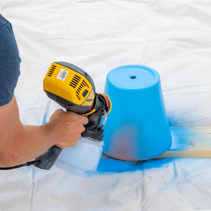 Wagner 2476838 FLEXiO 1500 Handheld HVLP Paint Sprayer, Sprays Unthinned Latex, Includes iSpray Nozzle, Complete Adjustability for All Needs, Lightweight Design