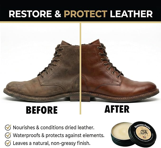 JobSite The Original Boot Scrubber and Beeswax Paste Bundle