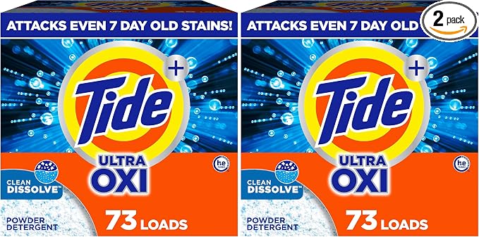 Tide Ultra OXI Powder Laundry Detergent (Pack of 2)