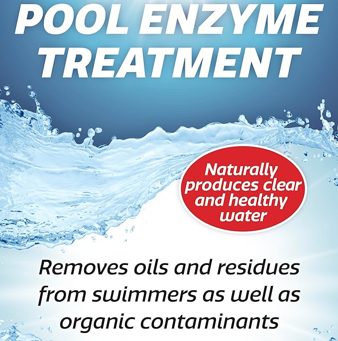 SpaChoice 1-Quart 2-Pack Premium Pool Enzyme Treatment, Pool Clarifier, Made in USA