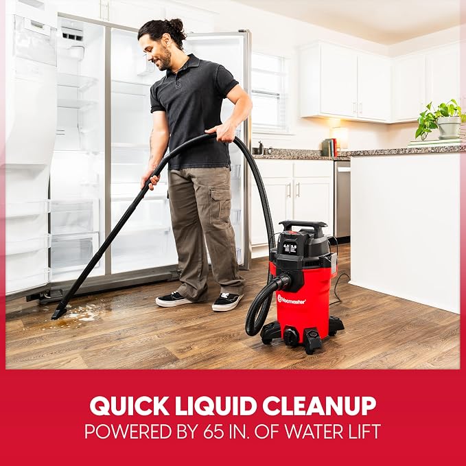 Vacmaster 4-Gallon 3.5 Peak HP Wet/Dry Vac, VCM408PF 1101