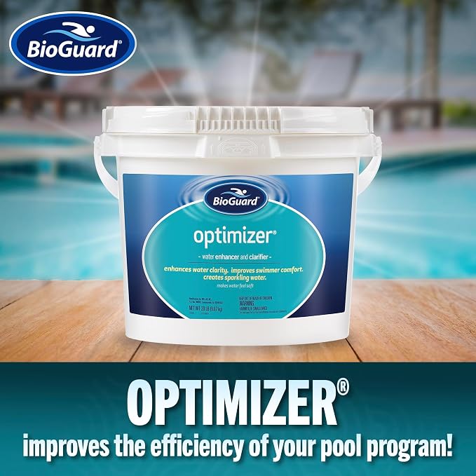 BioGuard Optimizer Pool Water Enhancer and Clarifier, 8 lb, Single Pack | Creates Soft and Sparkling Water, Improves Overall Water Quality
