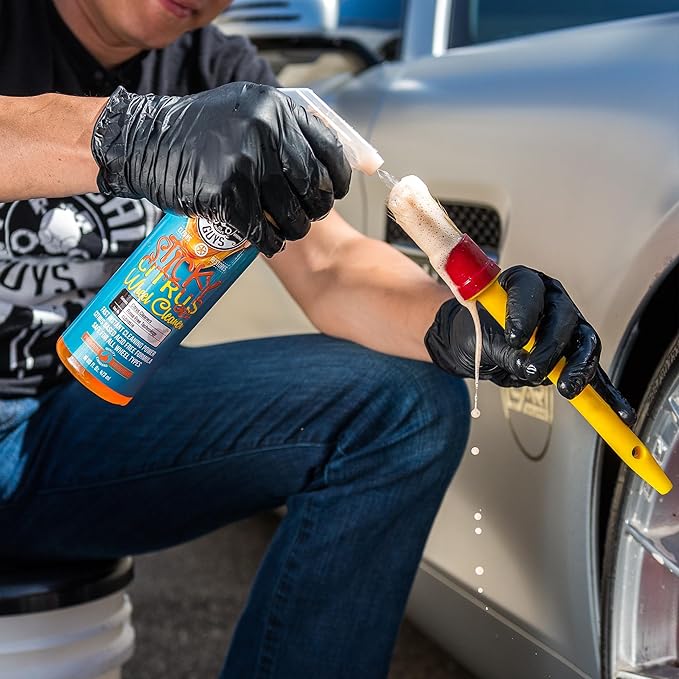 Chemical Guys CLD10516 Sticky Citrus Wheel Cleaner Gel, (Safe For All Wheel Types) Works on Cars, Trucks, SUVs, Motorcycles, RVs & More, 16 fl oz