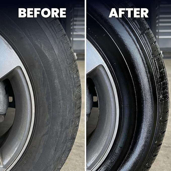 LANE'S Super Blue Tire Dressing Spray | High-Gloss Car Tire Shine Spray | No Sling, No Run, Long Lasting | Protects from Cracks & UV Rays | Non-Greasy Automotive Dressing & Cleaner | 16oz, 2 Pack