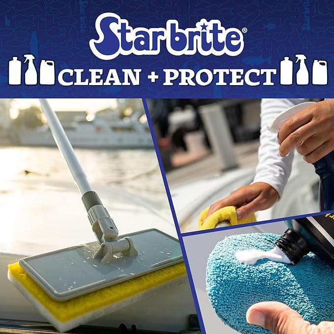 STAR BRITE RV Wash & Wax - One-Step Concentrated Cleaner, UV Protection - Ideal for RV, Camper Cleaning - 16 OZ (071516P)