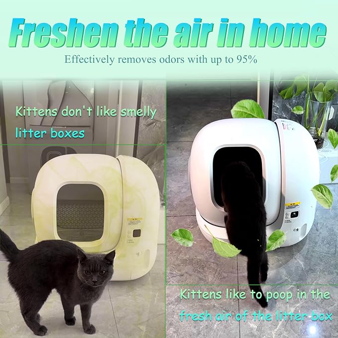 PurifyLogix 12 PCS Odor Remover for MeoWant Self-Cleaning Cat Litter Box | Cat Toilet Odor Control Deodorant Gel for MeoWant Automatic Litter Box, Litter Deodorizer