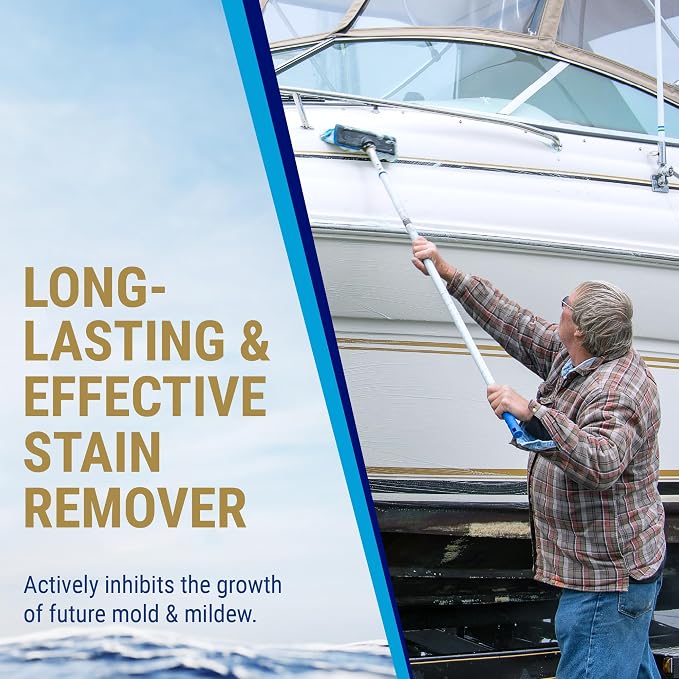 Nautical One - Xtreme Stain Remover | Non-Bleach Spray for Boat Interior & Exterior (128 oz)