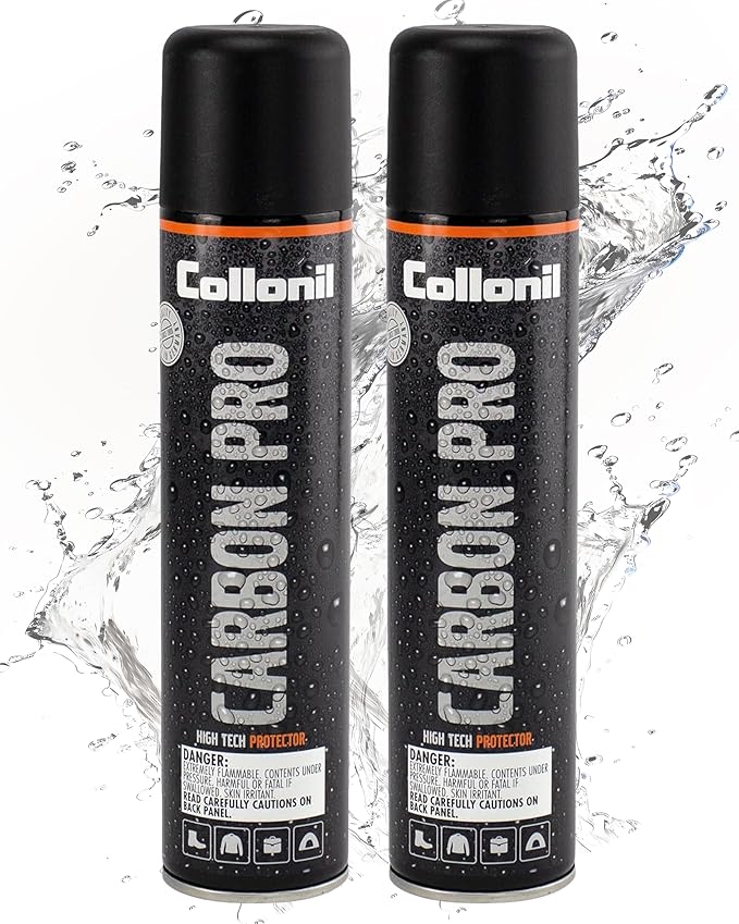 Collonil Carbon Pro XXL – Universal Shoe Protector Spray 2x 10.1 fl oz – Waterproof & Stain-Resistant – PFAS-Free Suede Protector for Shoes, Boots, Backpacks, Jackets & Tents – Made in Germany