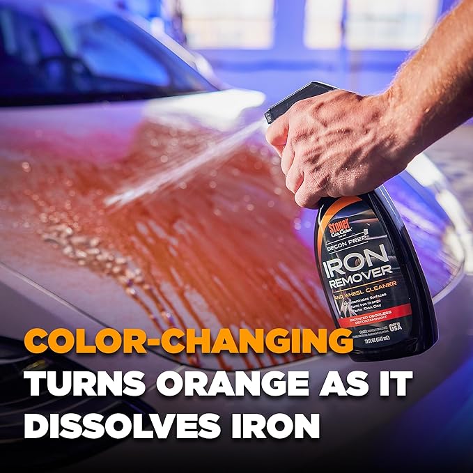 Stoner Car Care 92106 Iron Remover & Wheel Cleaner – Odorless Iron Fallout & Brake Dust Remover for Paint, Wheels & Glass – pH Balanced Rust Decontaminant with Color Indicator – 1 Gallon
