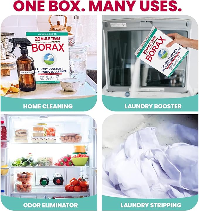 Borax 20 Mule Team Detergent Booster, 65 Oz.