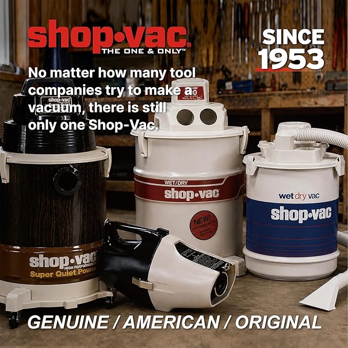 Shop-Vac 5-Gallon 4.5 Peak HP 3-in-1 Wet/Dry/Upholstery Shampoo Vacuum Cleaner