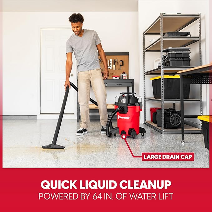 Vacmaster 8-Gallon 3.5 Peak HP Wet/Dry Shop Vacuum- VCM811PF 1101
