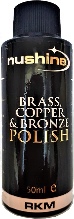 Nushine Brass, Copper & Bronze Polish 1.7 Oz - Ecofriendly, Solvent Free & Contains Anti Tarnish Agent to delay Future Tarnish