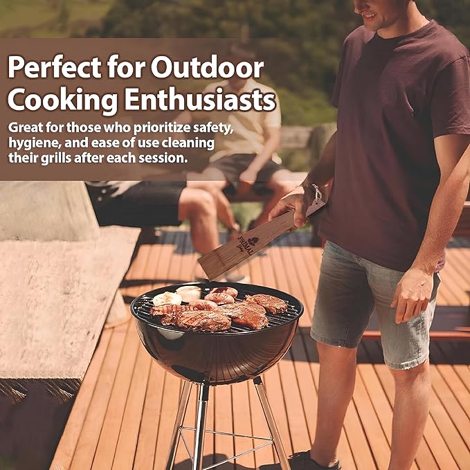 for the King of the Grill - PRIMAL GRILLING Combination Cedar BBQ Grill Scraper (1 x 12 & 1 x 18) - Natural, Bristle and Wire Free
