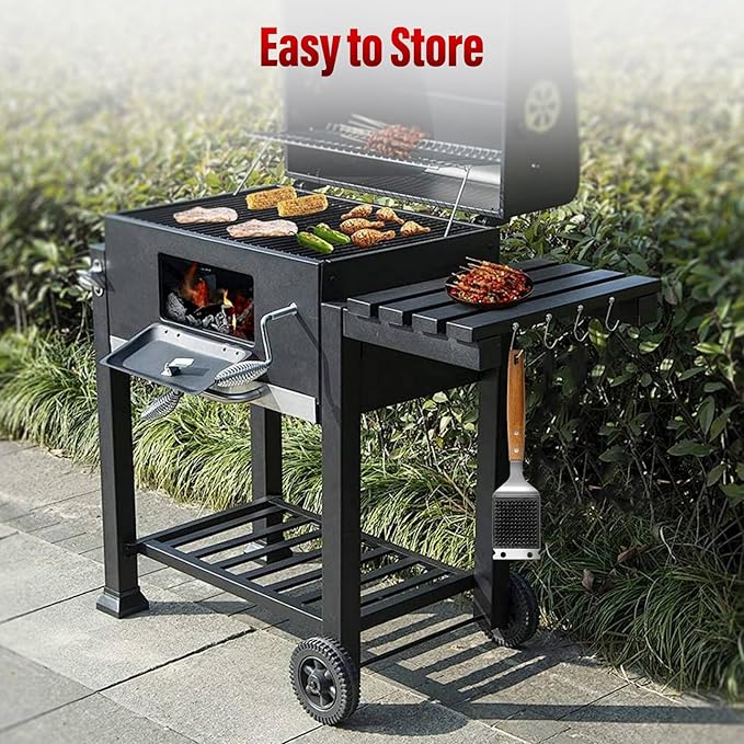Grill Brush for Outdoor Grill Stainless Steel Head Barbecue Tool Grill Cleaner Wire Grill Brush and Scraper Durable BBQ Grill Brush Perfect BBQ Gift for Men Dad Husband