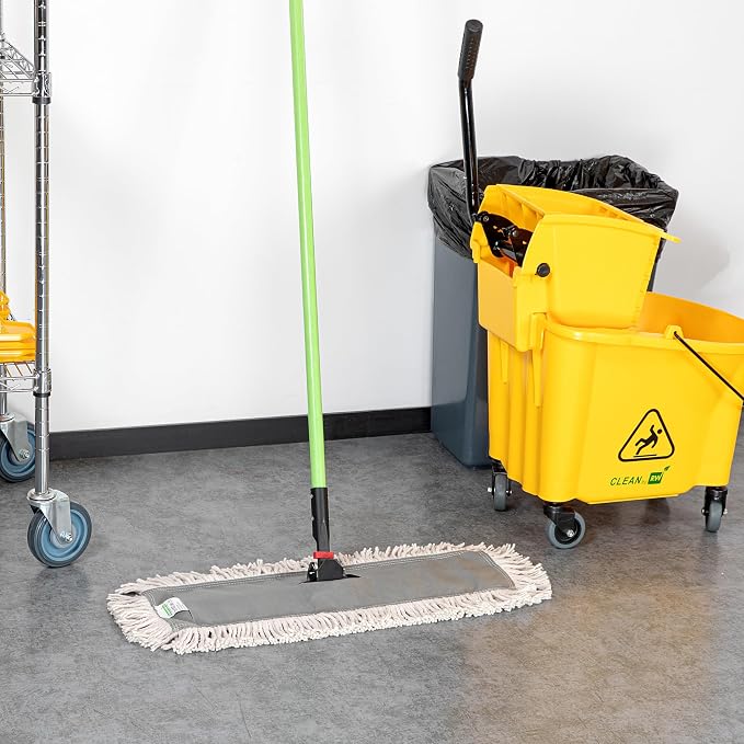 Restaurantware-MOP HEAD ONLY: Clean Tek Professional 24 x 5 Inch Dry Mop Head, 1 For Dusting - Frame Sold Separately, Disposable, Cotton, For Home And Commercial Use