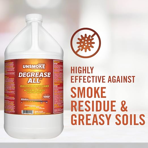 Degrease-All High-Performance Degreaser and Multisurface Cleaner, Cleaning Solution for Grease Removal, 1-Gal Bottle