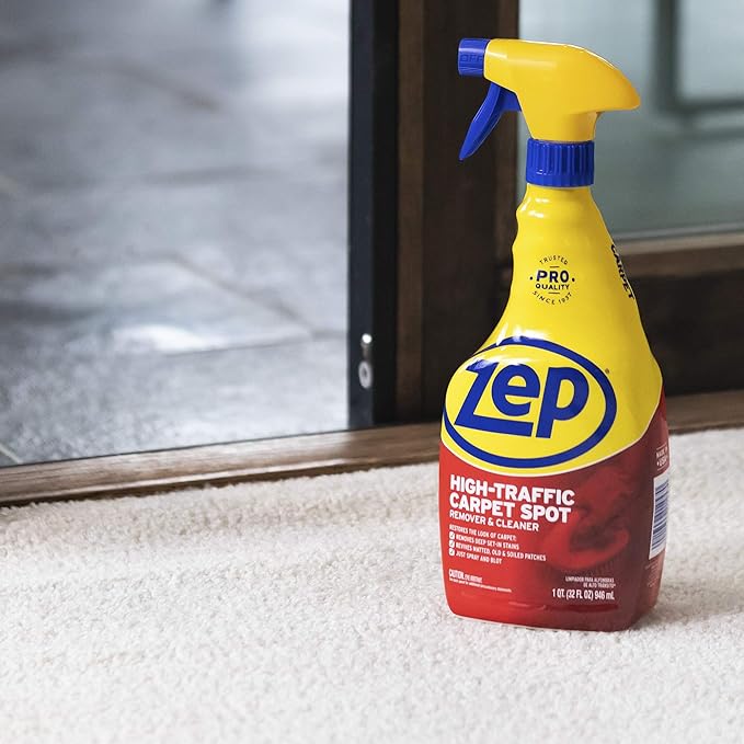 Zep High Traffic Carpet Cleaner - 32 Ounces (Case of 12) ZUHTC32 - Penetrating Formula Removes Deep Stains. Make High-Traffic Areas Look New Again