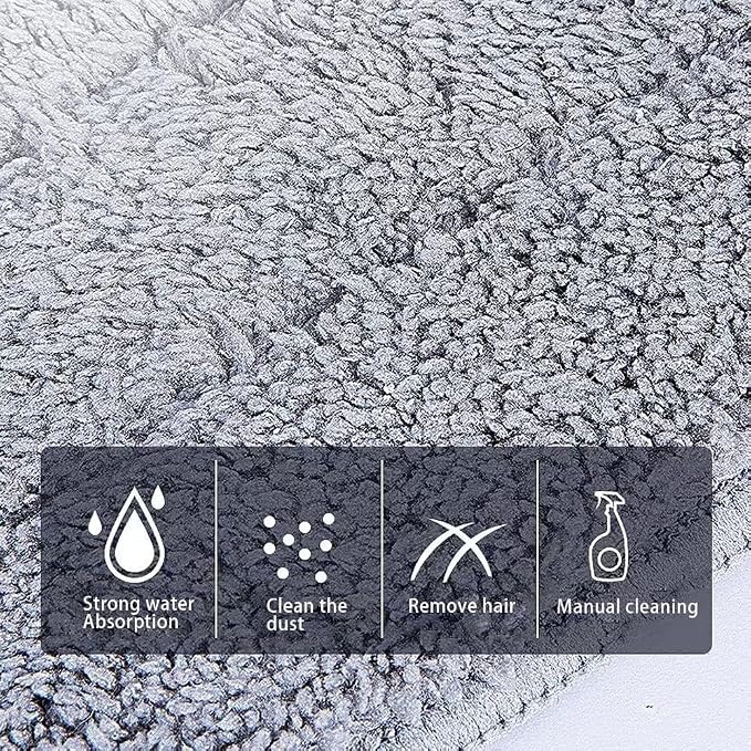 24 Inch Microfiber Mop Pads 6 Pack for Hardwood Tile Laminate Deep Clean | Reusable flat mop pads for floor cleaning, fits 24-inch mop heads, washable and durable, wet/dry use, home cleaning essential