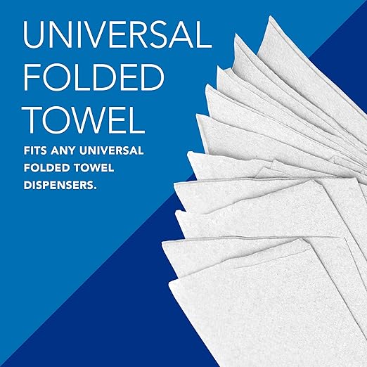 Scott® Professional Universal Multifold Paper Towels, Bulk (03650), Absorbency Pockets, 9.2" x 9.4" sheets, Plus Tier, Compressed, White (250 Sheets/Pack, 12 Packs/Case, 3,000 Sheets/Case)