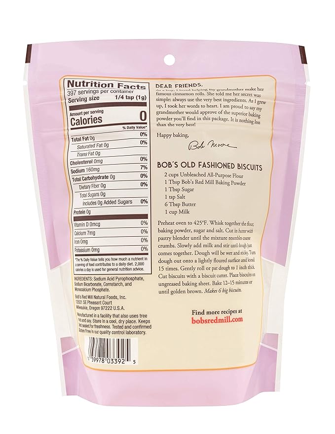 Bob's Red Mill Baking Powder, 14 Ounce (Pack of 3)