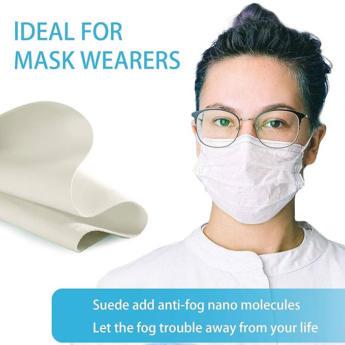 Eyeglasses Anti-Fog Cleaning Cloths, Screens, Lens Wipe for All Electronic Device Screens(50 Pack Anti-Fog Wipe)