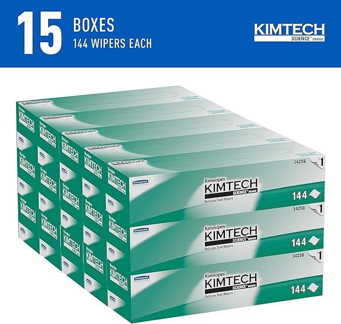 Kimtech Science Kimwipes Disposable Task Wipers 14-7/10 x 16-3/5" 34256, 2100 Ct