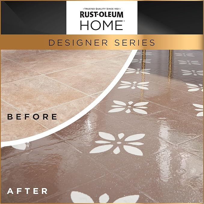 Rust-Oleum 391503 Home Designer Series Floor Coating Kit, High Gloss White