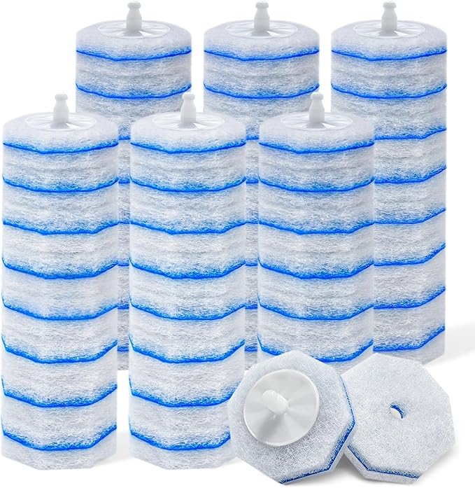 50 Count Toilet Wand Refills Compatible with Clorox Disposable Toilet Brush Heads for Most Toilet Brushes to Cleaning Toilet and Bathroom
