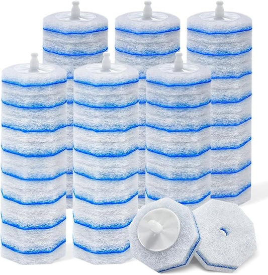 50 Count Toilet Wand Refills Compatible with Clorox Disposable Toilet Brush Heads for Most Toilet Brushes to Cleaning Toilet and Bathroom