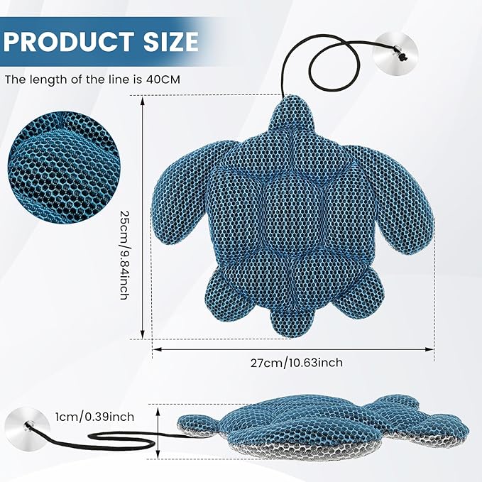Hot Tub Scum Absorber - 2 Pack Scum Turtle Absorber for Spa, Hot Tub Accessories for Adults, Reusable Spa & Pool Cleaner, Keeps Your Water Clean and Clear