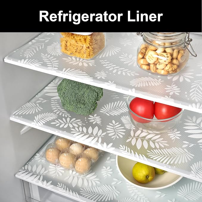 Cooyes Shelf Paper for Kitchen Cabinets Non Adhesive, Waterproof & Oil-Proof Kitchen Drawer Liner for Refrigerator Drawer Fridge Cupboard (23.6 Inch W x 354 Inch L)