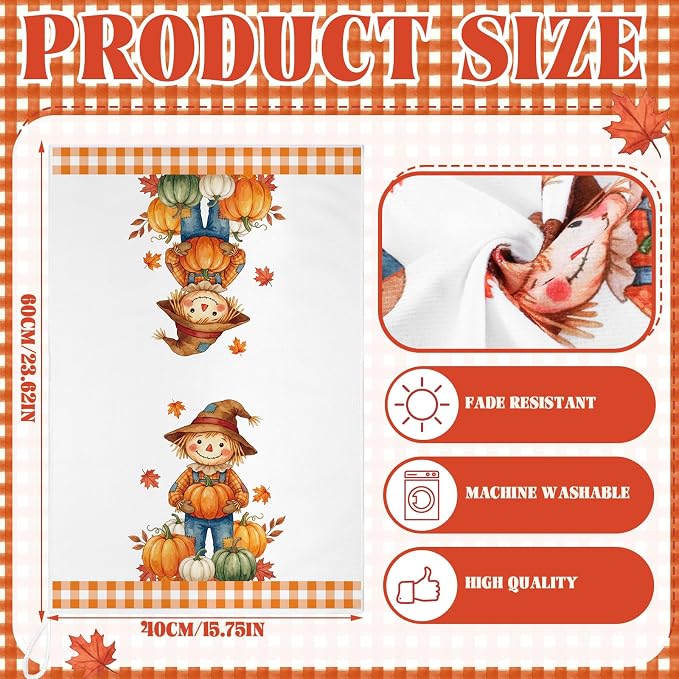 Bencailor 16 Pcs Seasonal Kitchen Towels Set for All Holidays Spring Easter Summer Hand Dish Tea Towels Bulk Absorbent Dishcloths Housewarming Gift for Cooking Kitchen Bathroom