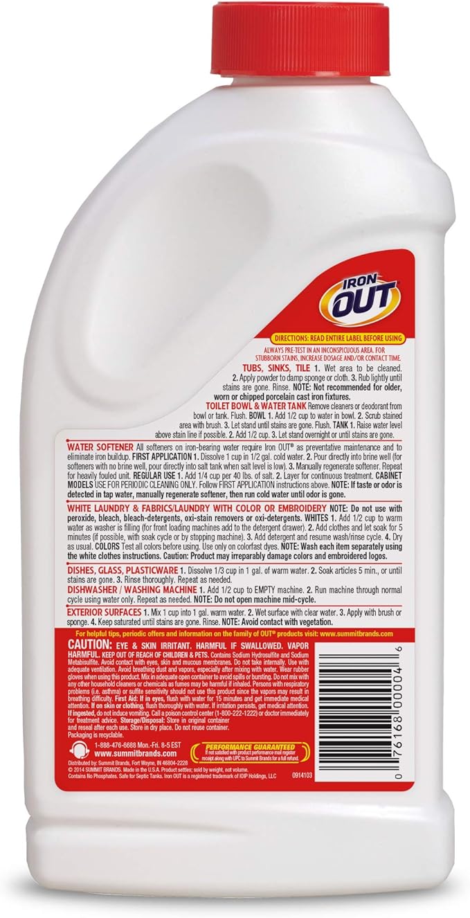 OUT White Brite Laundry Whitener and Multipurpose Rust Stain Remover Powder